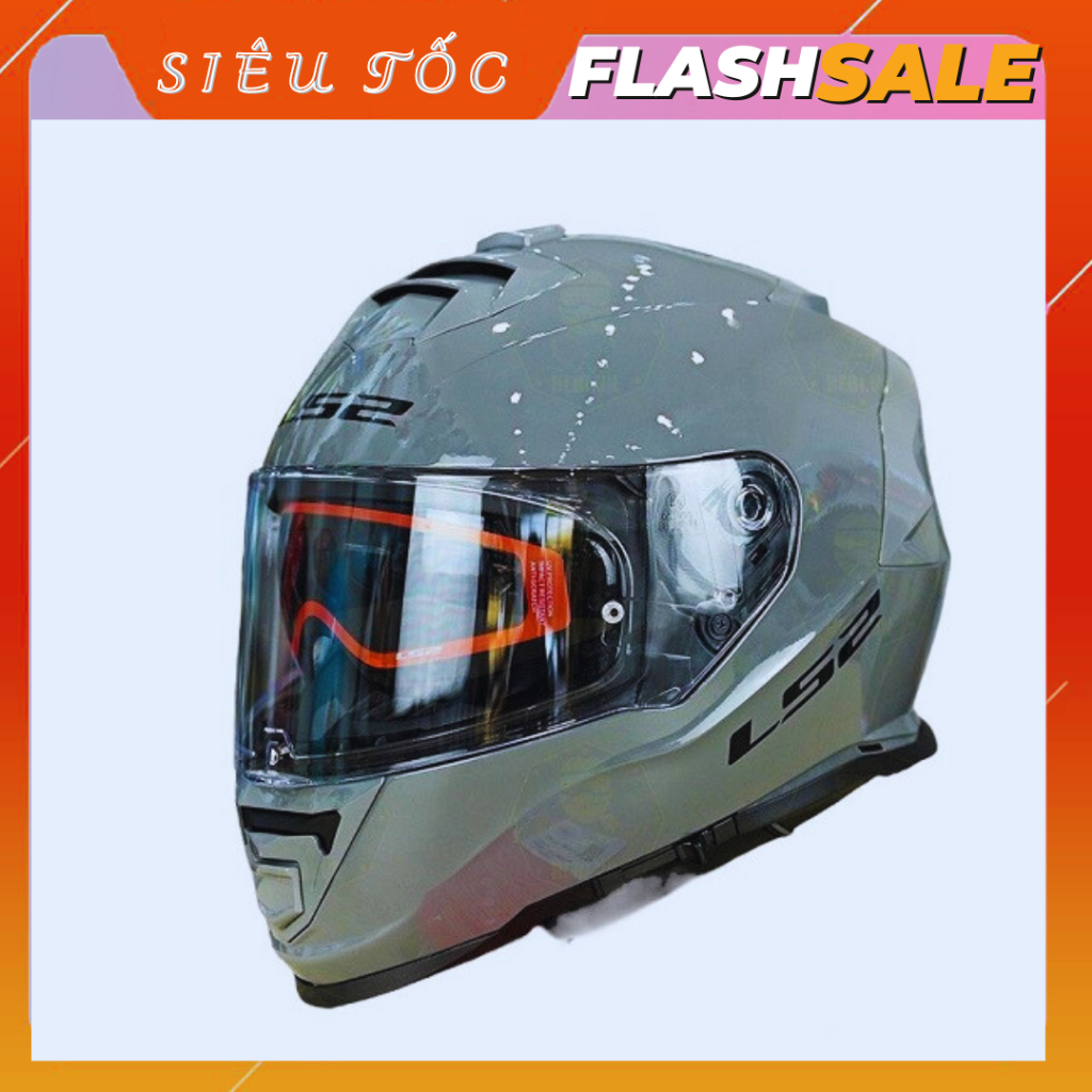 Nón bảo hiểm trùm đầu fullface LS2 FF800 2 kính