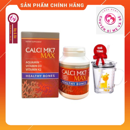 Calci MK7 Max Bổ sung canxi tảo đỏ tự nhiên,D3,MK7 Tăng chiều cao cho trẻ dậy thì,bà bầu,người loãng