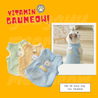 [Hỏa Tốc] Áo Ba Lỗ Có Móc Treo Cho Thú Cưng • Áo Cho Chó Mèo Mỏng Thoáng Khí GM73 - Gâumeow