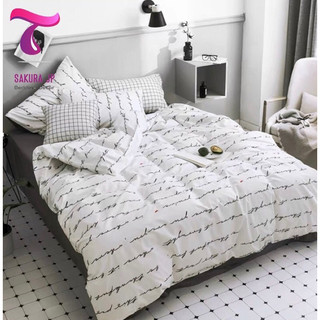 [ Thanh lý ] Bộ Chăn Ga Gối Emmidecor Cotton Poly - Mẫu Trắng