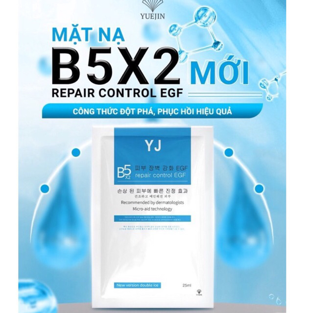 Mặt nạ Yuejin B5x2 Hàn Quốc cấp ẩm phục hồi