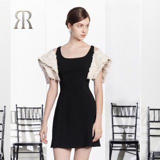RẬP - Đầm Cổ Vuông Hở Vai Tay Phối Ren - HERITAGE 13