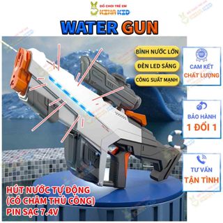 Sung nước điện tự động áp lực cao Hoogout, tự động hút nước, sáng đèn, có châm bằng tay, áp lực mạnh, pin sạc chống nước