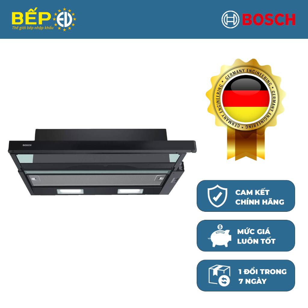 [Chính Hãng] Máy Hút Mùi Âm Tủ Bosch DFT93CA61B Serie 2 - 90cm, Nhập Khẩu Châu Âu