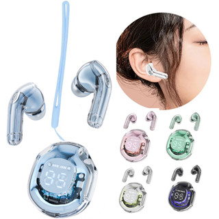 Tai Nghe Bluetooth KY9 (3 Quà Tặng:Ốp + Dây Buộc +Cáp Sạc) v5.3 Chạm Cảm Ứng Vỏ Trong Suốt Âm Thanh Hifi Có Mic Đàm Thoạ