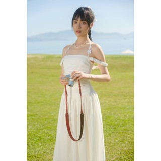 Váy maxi trễ vai cổ yếm phối mocking dáng dài ZOE dress thiết kế AGUJA