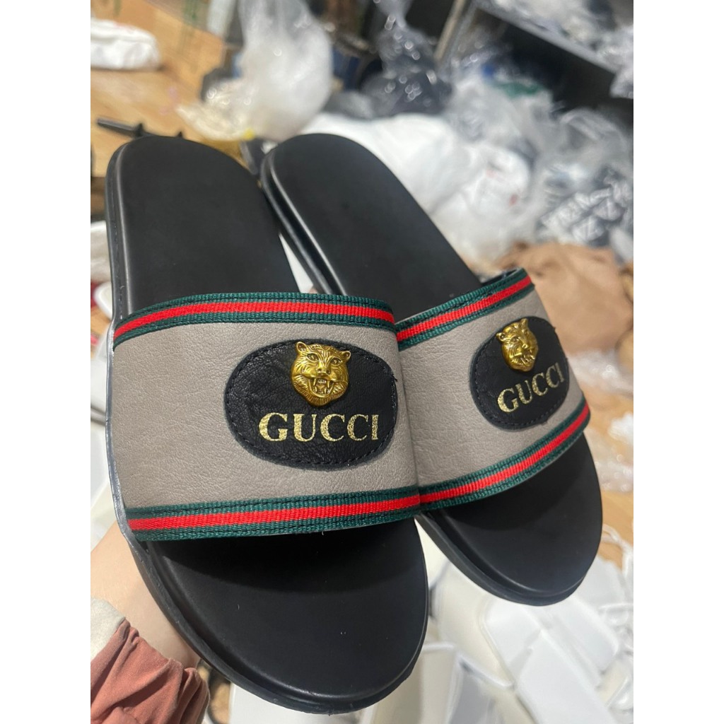 🔥Hot🔥 Dép Gucci Nam Quai Ngang, Dép da Gucci  Phối Xanh Đỏ Thời Trang Cao Cấp Trẻ Trung full size 37-43