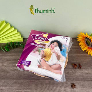 Giấy Vuông Emos Cao Cấp Bịch 100 Tờ