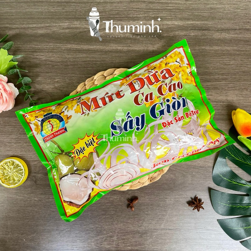 Mứt Dừa Sấy Khô Giòn Hiệu Thanh Thanh 500g