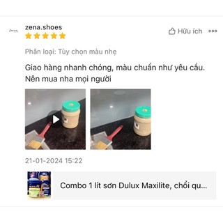 (Tặng kèm cọ sơn)Sơn tường giá rẻ Maxilite chiết lẻ 1 lít – Màu trắng, nhiều màu sắc đa dạng