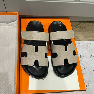 Dép lê nữ chữ H quai dán màu mới cực cháy, dép nữ HM bản da mềm fullbox