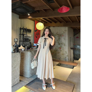 Ceci Cela - Đầm nơ cổ dáng dài Calisa