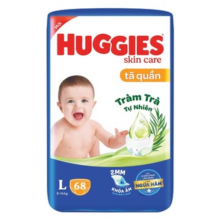 Mẫu mới - Bỉm quần Huggies L60+6 miếng dành cho trẻ từ 8-13kg