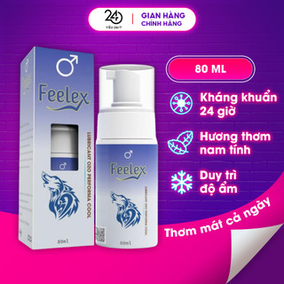 Dung dịch vệ sinh nam giới dạng bọt tuyết Feelex Performa Cool - 80ml