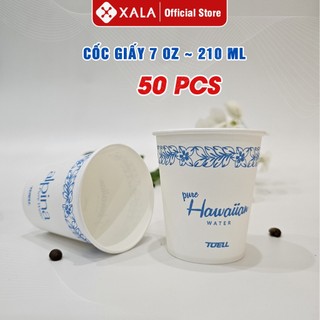 50 chiếc ly giấy in họa tiết Hawaiian 7oz