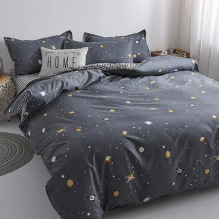 Bộ chăn ga gối Cotton Poly Vũ trụ
