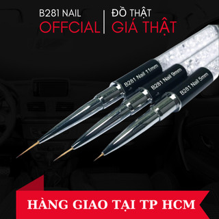 Cọ vẽ nét nail cọ vẽ móng tay nét siêu mảnh bút vẽ móng nail cán đá b281 chính hãng