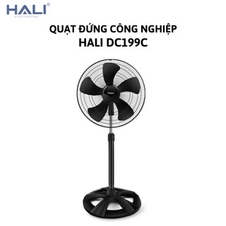 Quạt đứng công nghiệp hali dc199c, 5 cánh quạt, sải cánh 45cm, công suất 80w, bảo hành 12 tháng.