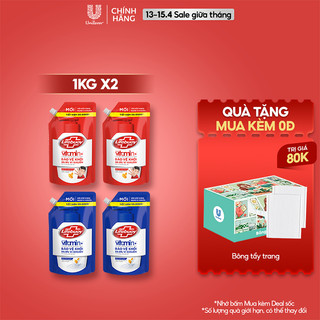 Combo 2 Túi Nước Rửa Tay Lifebuoy Vitamin+ 1kg/túi