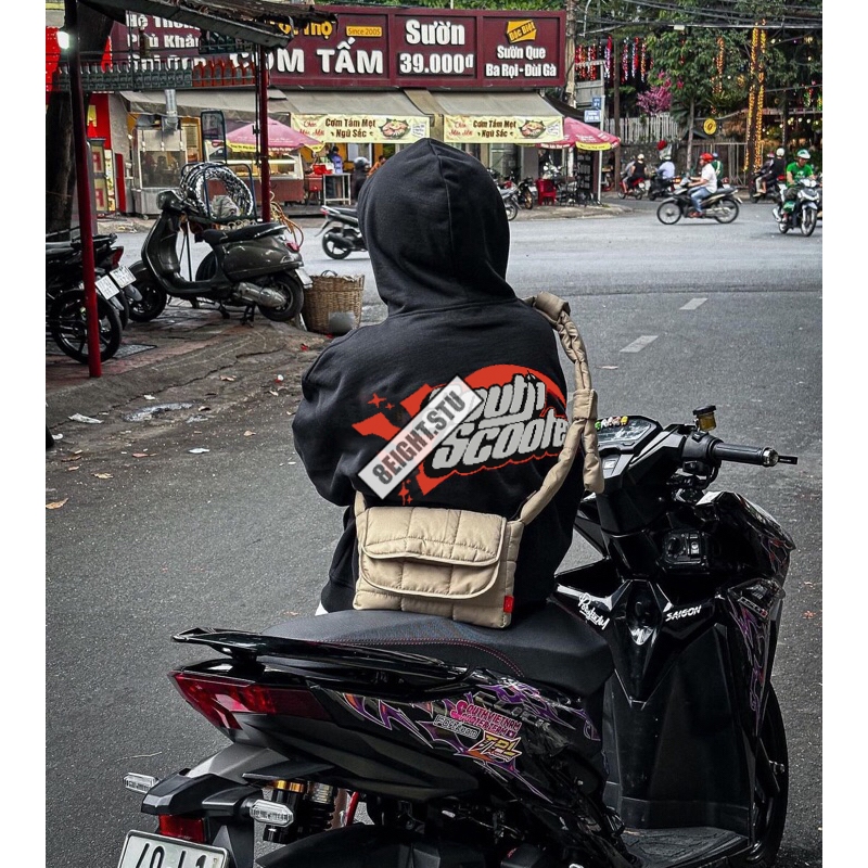 Áo khoác Hoodie zip DC &amp; south vietnam scooter team unisex nam nữ vải nỉ bông dày dặn form rộng