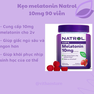 Kẹo dẻo melatonin Natrol 10mg 90v