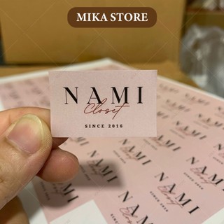 500 tem dán kích thước 2,5x4cm in theo yêu cầu