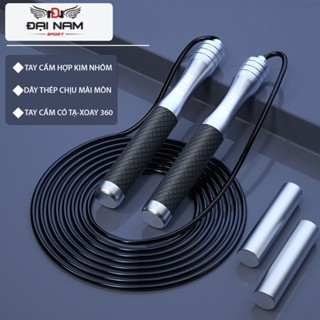 Dây Nhảy Tập Gym TMT13 Lõi Thép Bọc Nhựa PVC Tích Hợp Tay Cầm Có Tạ Cao Cấp Đại Nam Sport