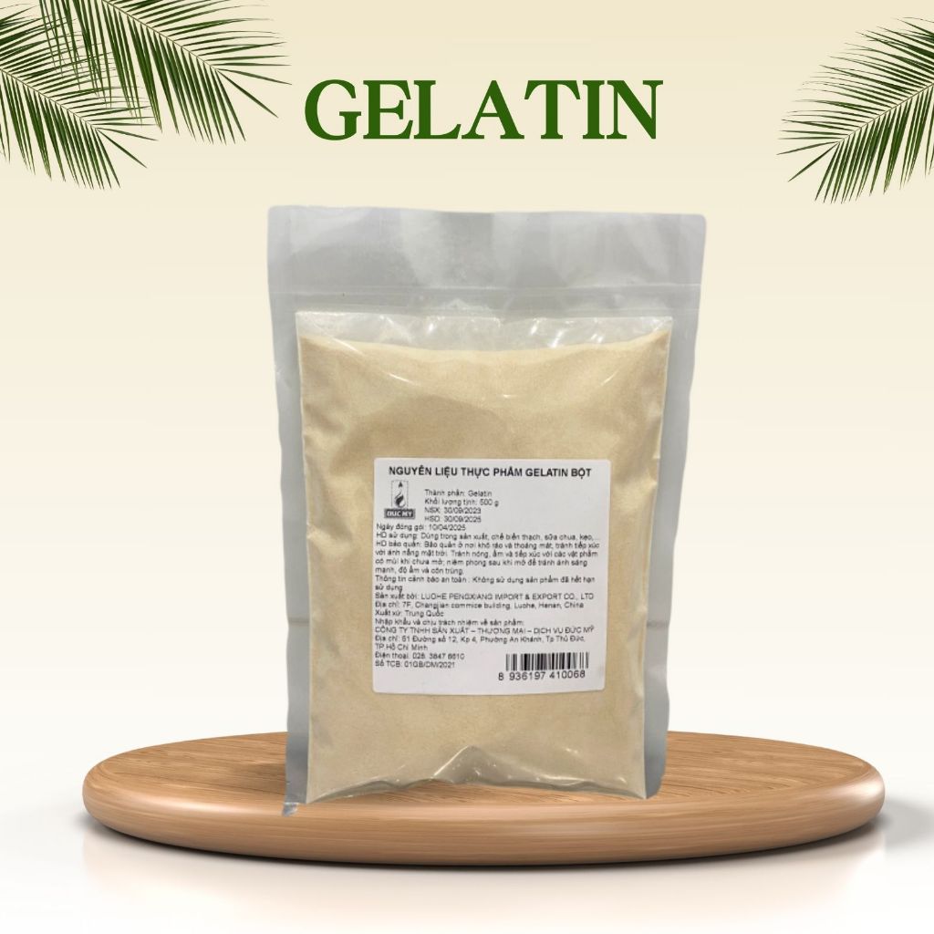 500G BỘT GELATIN NHẬP KHẨU (DẠNG TÚI)