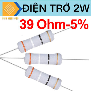 Điện trở 39 ohm 2w 5% 4 vòng màu
