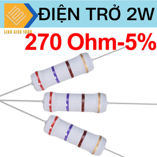 - điện trở 270 ohm 2w 5% 4 vòng màu