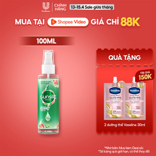Xịt dưỡng tóc tinh dầu bưởi Sunsilk Natural giúp tóc chắc khỏe và giảm gãy rụng 100ml