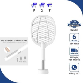 Vợt bắt muỗi  P2T tự động kiêm đèn bắt muỗi 2 in 1 tự động sạc tích điện,thông minh cao cấp Pin 2000 mah BẢO HÀNH 6 THÁn