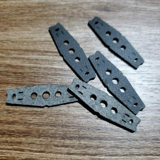 50 miếng da đen 3 lỗ dầy 2.0mm