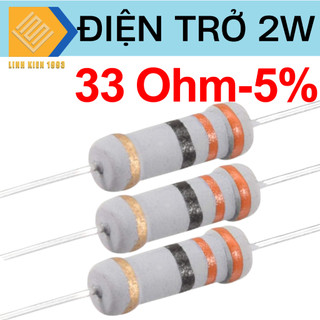 Điện trở 33 ohm 2w 5% 4 vòng màu