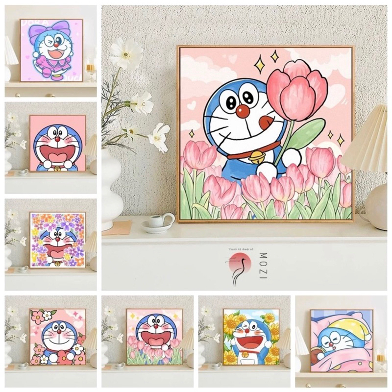 Tranh Số Hoá 30x30cm Doraemon Doraemon