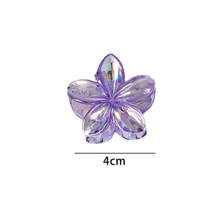 Kẹp tóc hoa sứ mini màu hologram