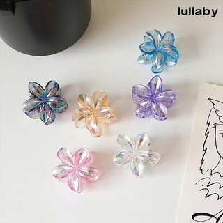 Kẹp tóc hoa sứ mini màu hologram