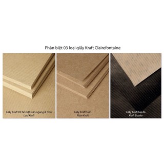 [ HỌA PHẨM TALENT ] - SỔ VẼ GIẤY KRAFT CLAIREFONTAINE