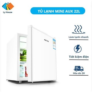 Tủ lạnh mini aux 22l, tủ đựng mỹ phẩm làm lạnh nhanh, tiết kiệm điện, tủ để oto tiết kiệm không gian - lyhouse