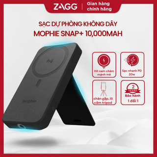 Sạc dự phòng không dây Mophie snap+ powerstation stand 10,000mAh
