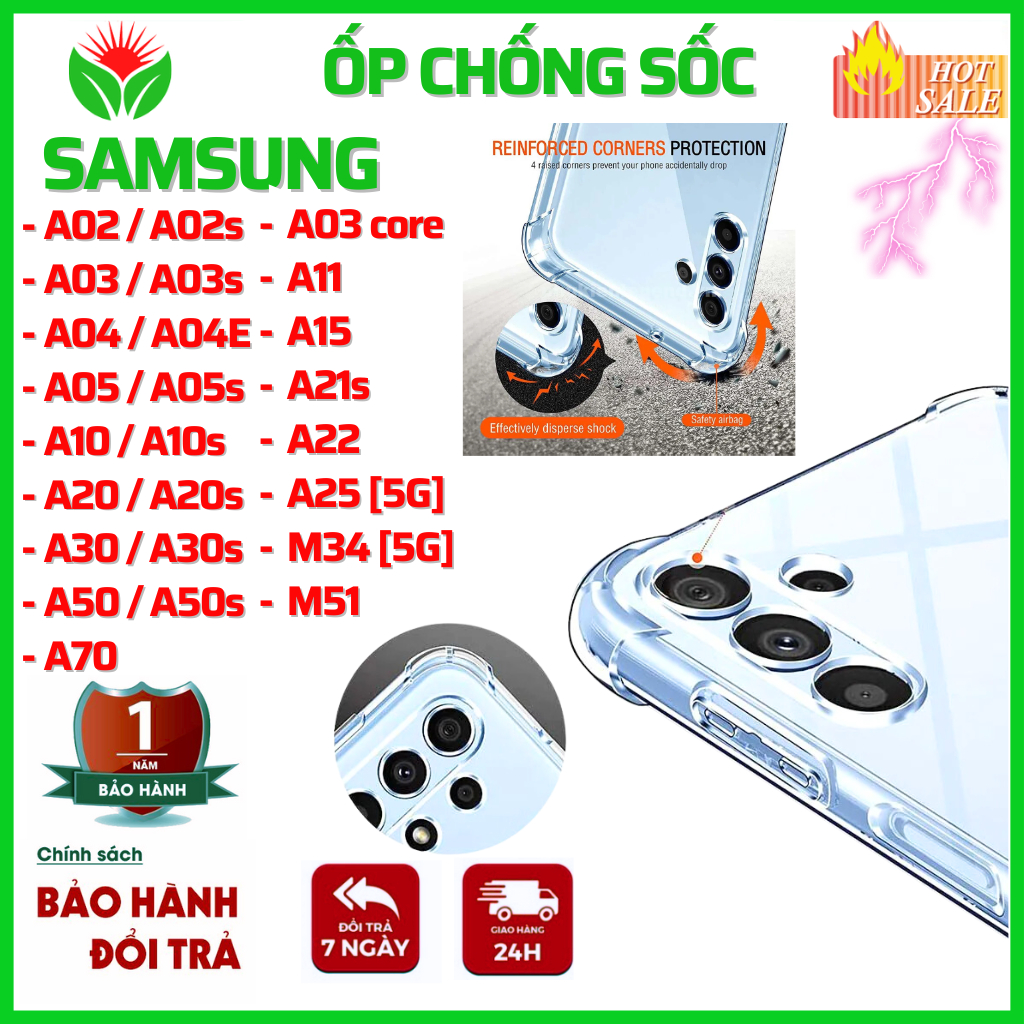 Ốp lưng Samsung A12 A02 A02s A03 A03s A04 A04E A05 A05s A15 A21s A22 A25 M34 M51 A11 A10 A10s A20 A2