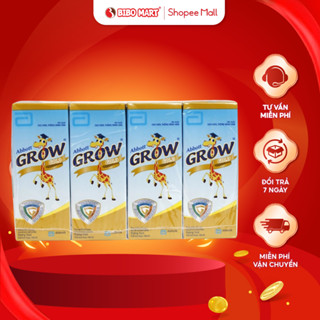 Sữa Abbott Grow Gold Sữa Dinh Dưỡng Bổ Sung Vitamin D DHA Tăng Chiều Cao Cho Bé Vani 180ml- Lốc 4  - Bibomart