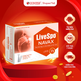 LiveSpo Navax Dung Dịch Vệ Sinh Tai Mũi Họng Giảm Nghẹt Mũi Cho Trẻ Hộp 10 Ống x 4ml - Bibomart