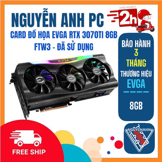 CARD ĐỒ HỌA EVGA RTX 3070TI 8GB FTW3 - ĐÃ SỬ DỤNG