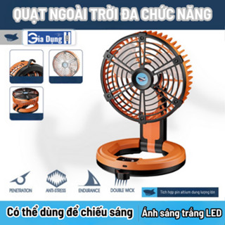 Quạt Điện mini 2024 [ BẢO HÀNH 12 THÁNG ] Phong Cách Mới Cầm Tay Có Thể Gập Lại, Có đèn Led, Để Bàn Sạc USB Quạt Nhỏ