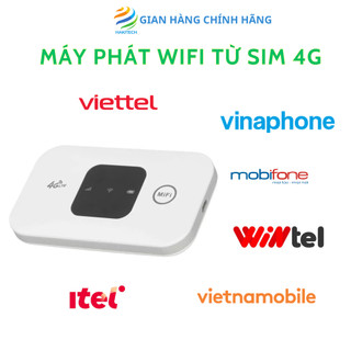 Phát wifi từ sim 4g, Cục phát wifi di động cầm tay kết nốt 10 thiết bị pin sử dụng 6 đến 8 tiếng tốc độ 150Mbps hàng HOT