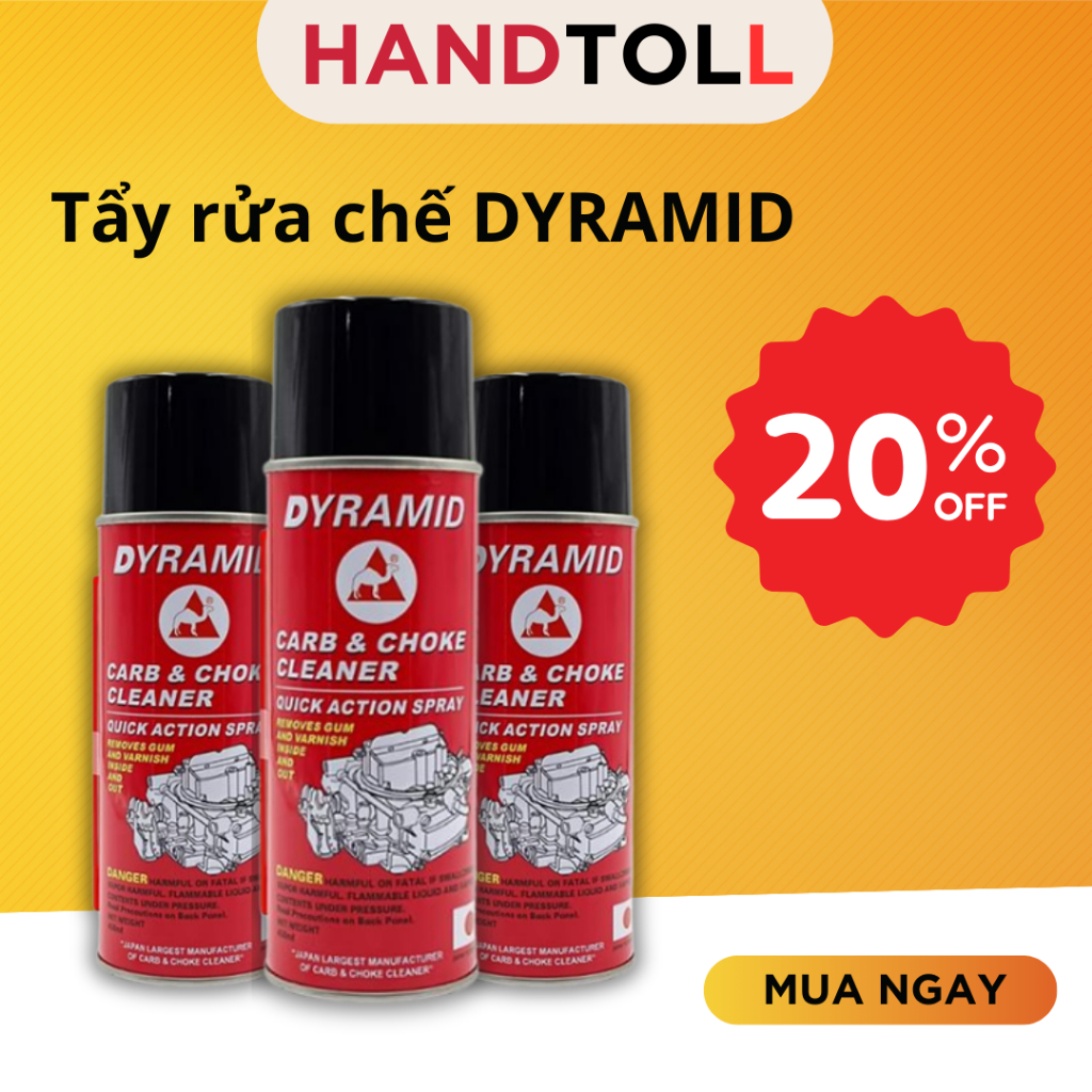 Bình Xịt Tẩy Rửa Làm Sạch Chế & Bình Xăng Con HANDTOOL Siêu Sạch DYRAMID