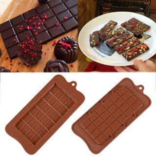 🏵️🏵️Khuôn Silicone 12 Ngăn Tạo Hình Thanh Chocolate Trang Trí Bánh