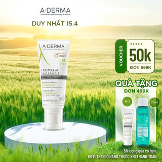 Kem dưỡng ẩm dành cho da mặt và cơ thể giúp da mềm mại A-DERMA Exomega Allergo Emollient Balm