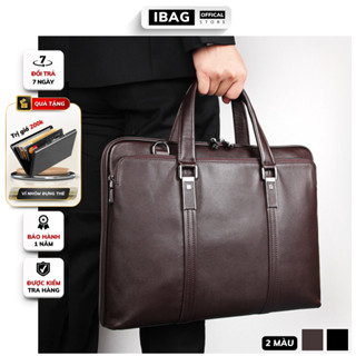 Cặp Văn Phòng - Cặp Da Công Sở Cao Cấp J.M.D ,Chất liệu Da Bò Thật ,Đựng Laptop 14inh,Chống nước,Vệ sinh dễ dàng- IBAG